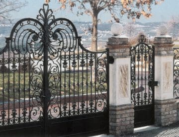 wrought iron gate