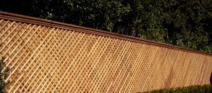 New wood fence by BCF