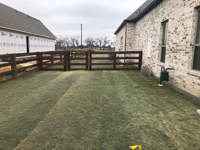 dark wood fence