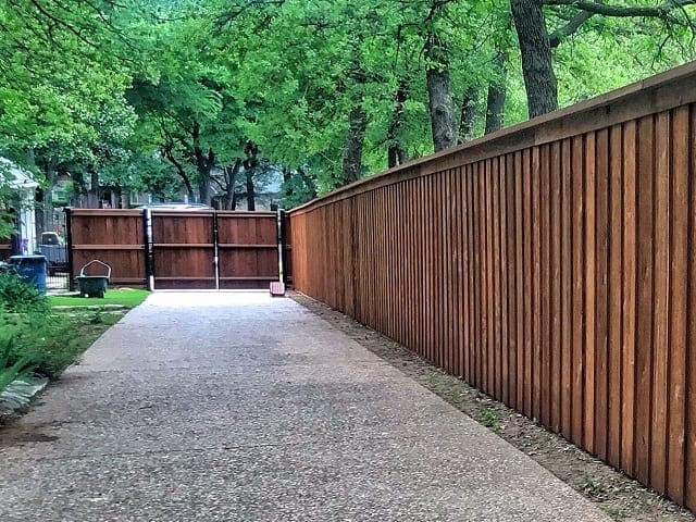 driveway cedar gate