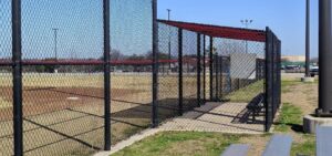 Baseball dugout fence by Buzz Custom Fence