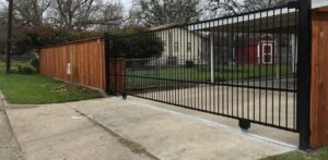 Sliding aluminum gate