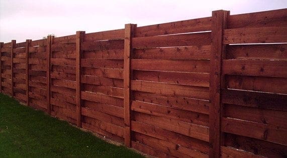 Horizontal Wooden Fence