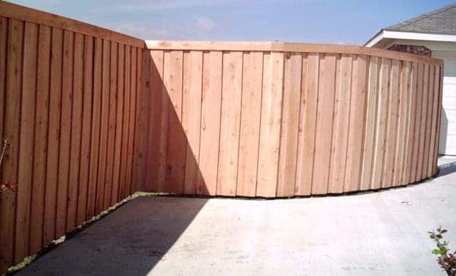 shadowbox driveway fence