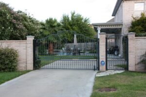 Wrought iron gate