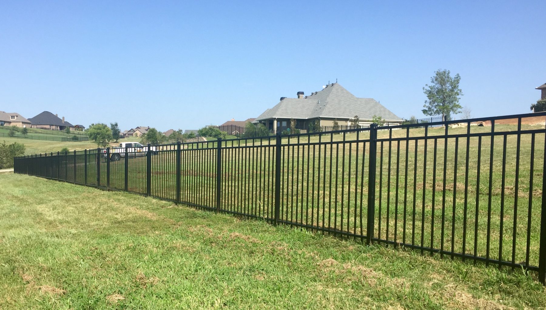 Black Iron fence, Aledo, Texas
