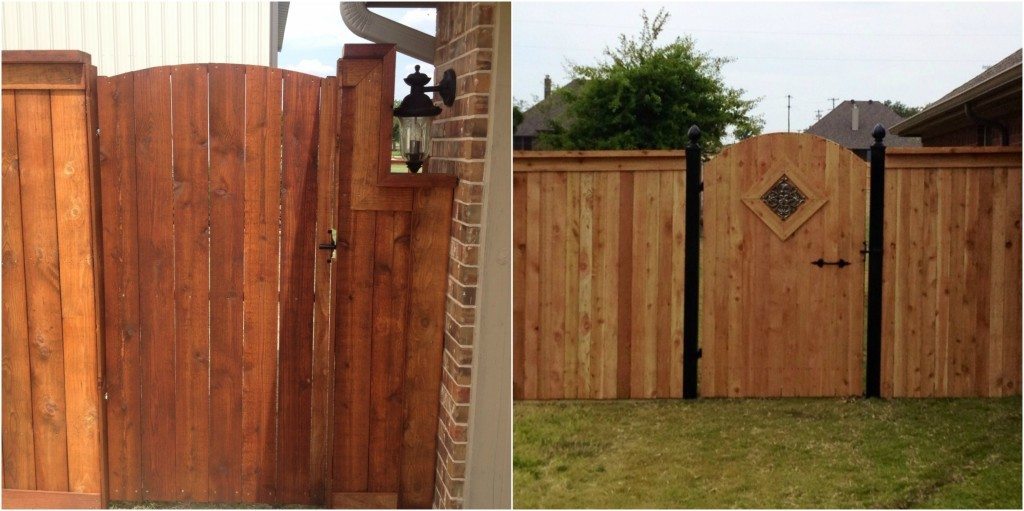 plain vs decorative wood fences